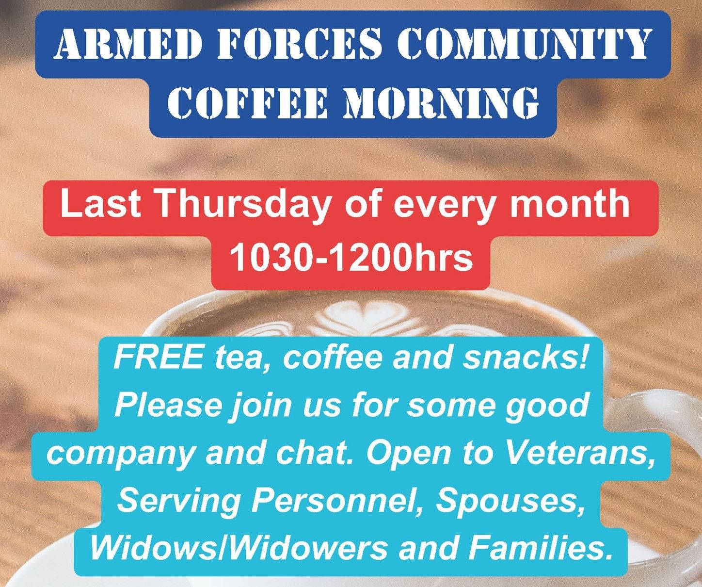 Armed Forces coffee morning