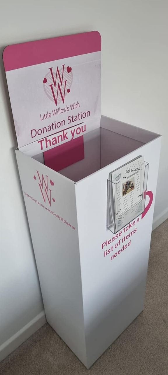 Little Willows Wish donation box